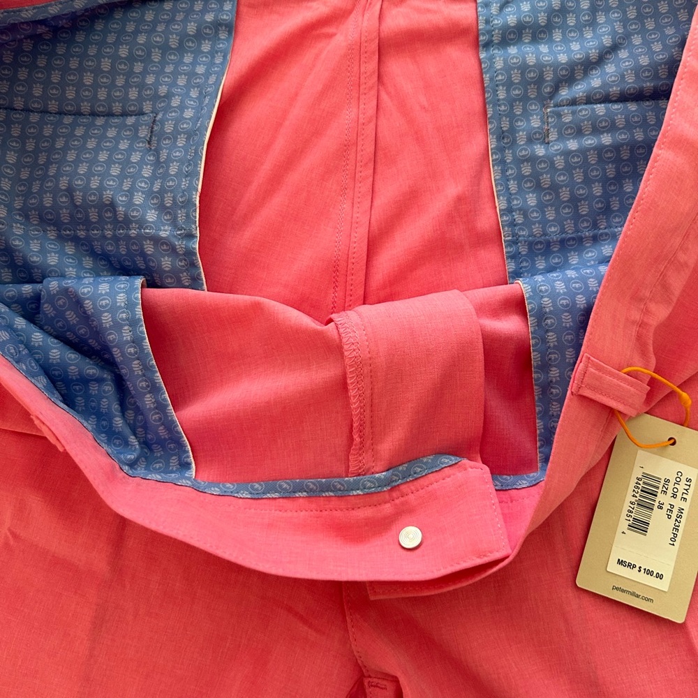 NEW Peter Millar Crown Sport Shackleford Performance Hybrid Shorts Pink - Picture 6 of 13